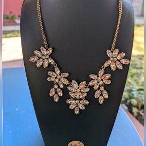 J Crew statement necklace W Rhinestones‎